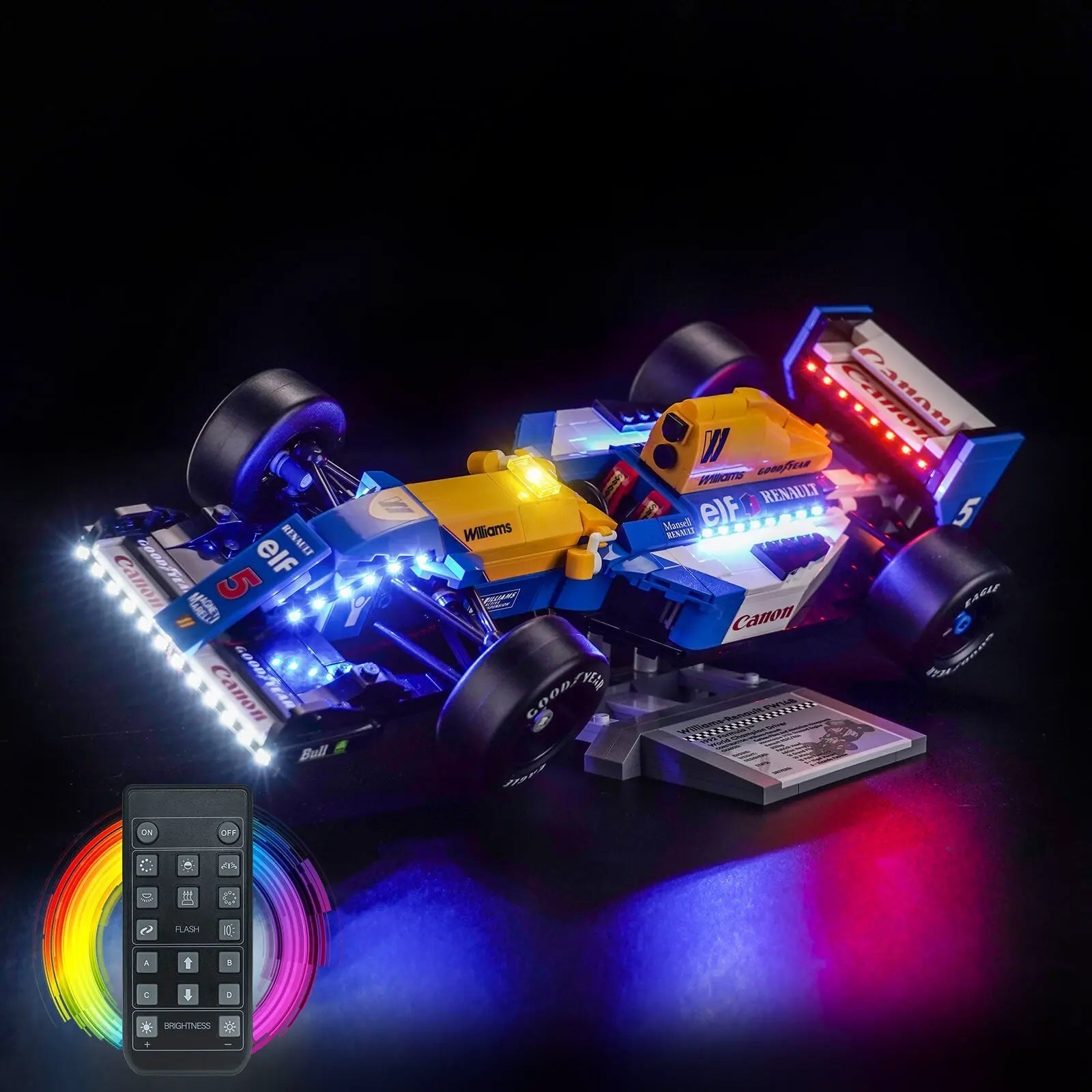Light Kit for LEGO® Icons Williams Racing FW14B & Nigel Mansell 10353 - Bright My Bricks