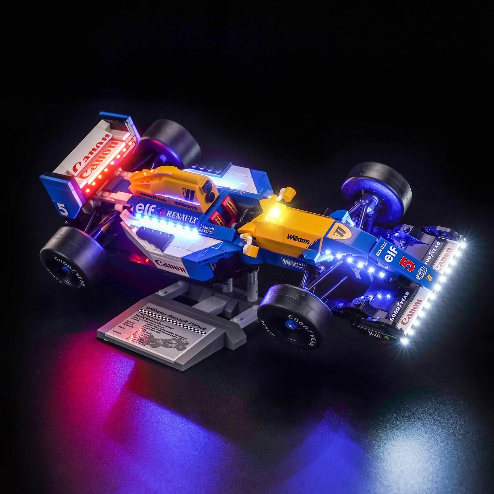 Light Kit for LEGO® Icons Williams Racing FW14B & Nigel Mansell 10353 - Bright My Bricks