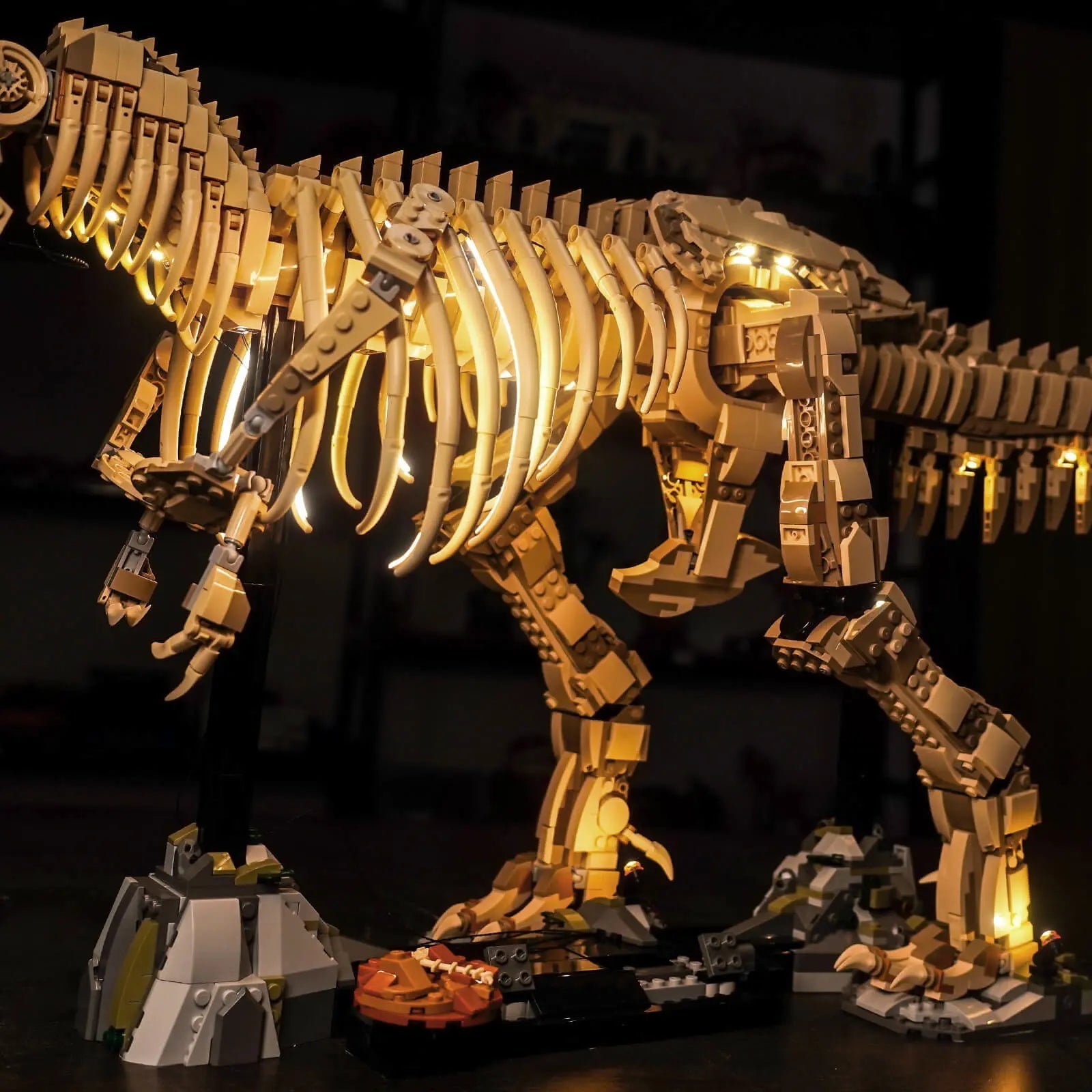 Light Kit for LEGO Jurassic World Dinosaur Fossils: Tyrannosaurus rex 76968 - Bright My Bricks