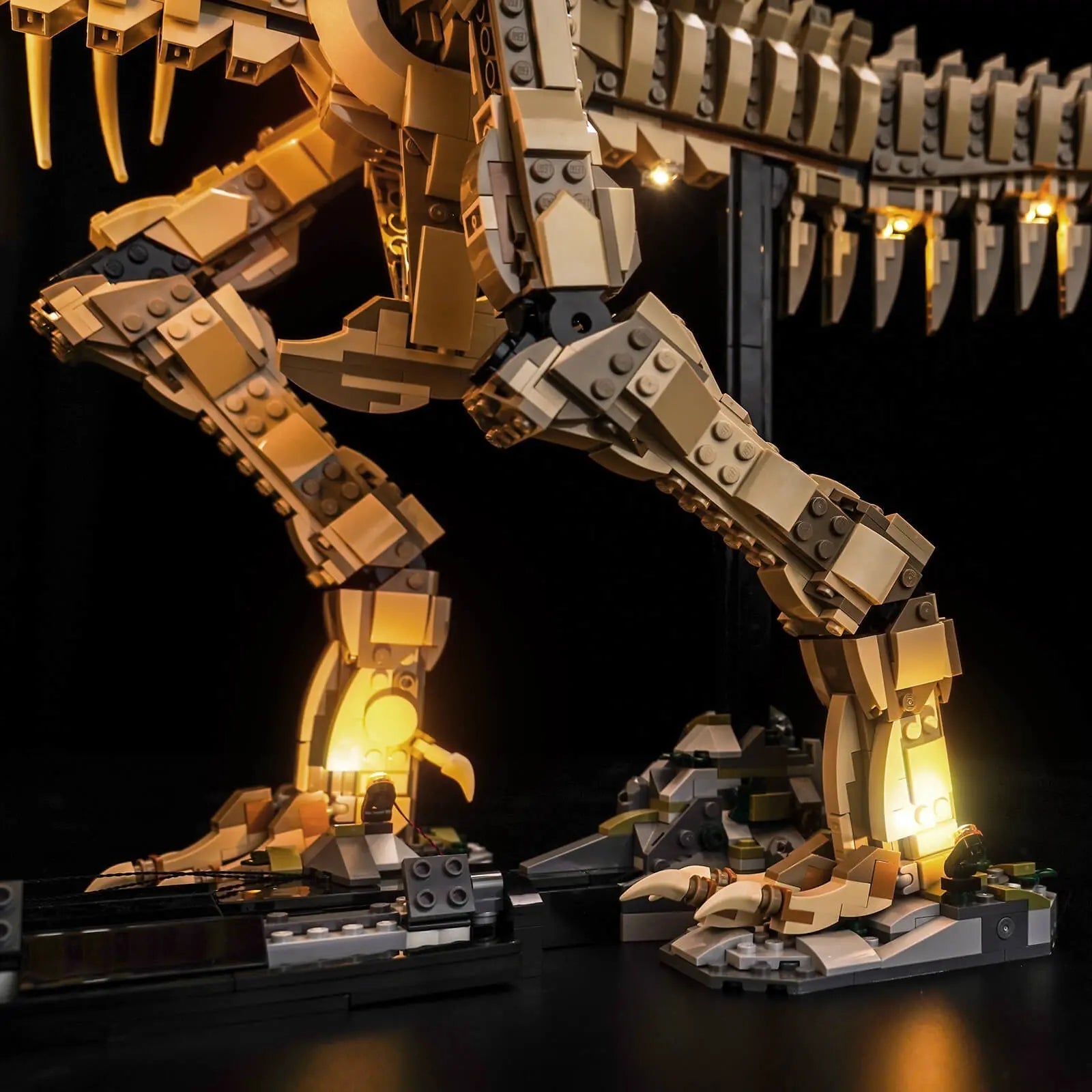 Light Kit for LEGO Jurassic World Dinosaur Fossils: Tyrannosaurus rex 76968 - Bright My Bricks