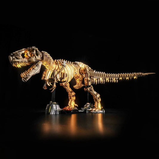 Light Kit for LEGO Jurassic World Dinosaur Fossils: Tyrannosaurus rex 76968 - Bright My Bricks