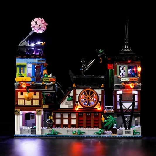Light Kit for LEGO NINJAGO® City Docks 70657 - Bright My Bricks