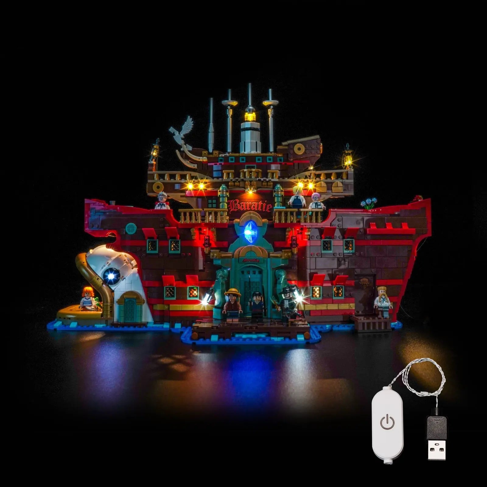 Light Kit for LEGO® One Piece The Baratie Floating Restaurant 75640 - Bright My Bricks