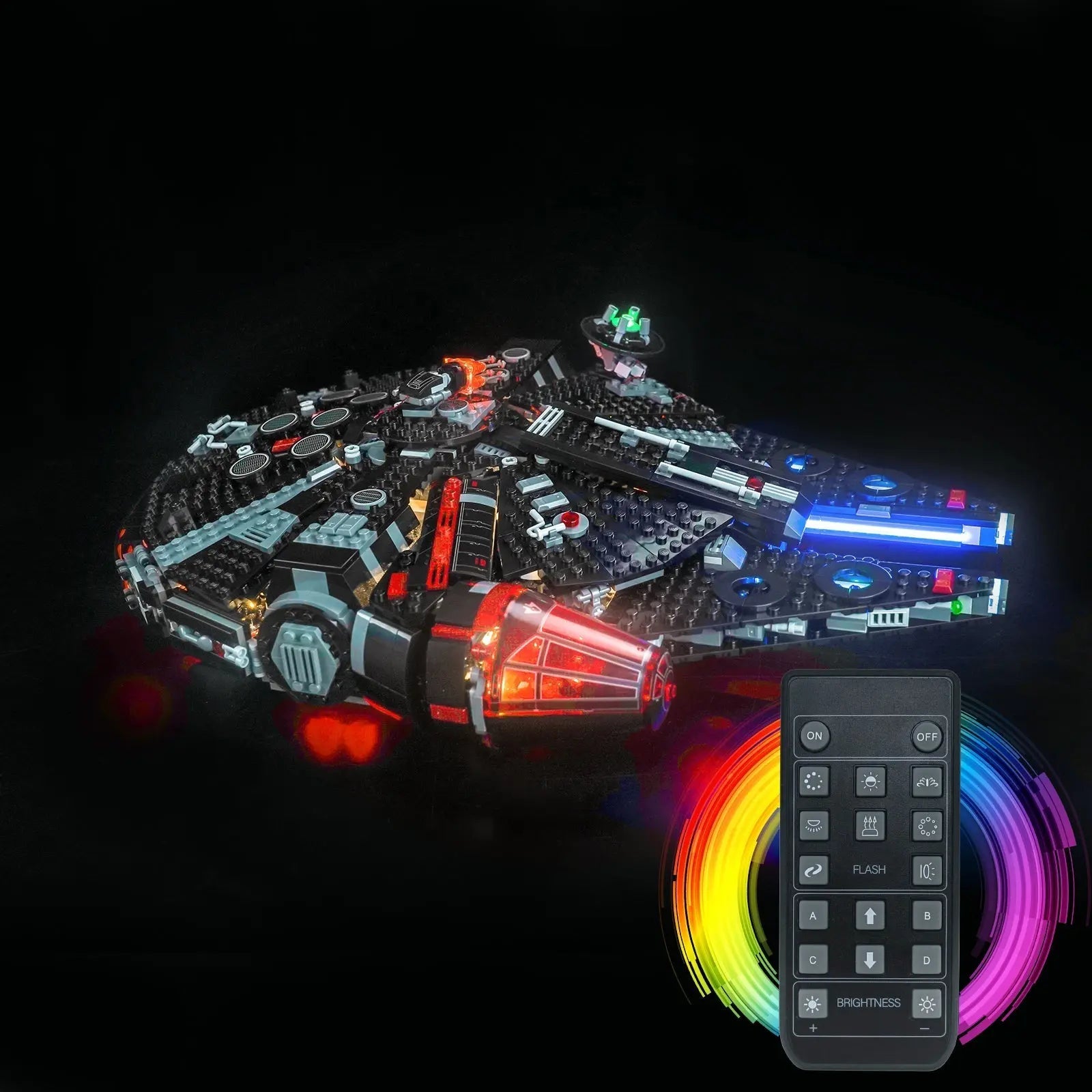Light Kit for LEGO Star Wars The Dark Falcon 75389 - Bright My Bricks