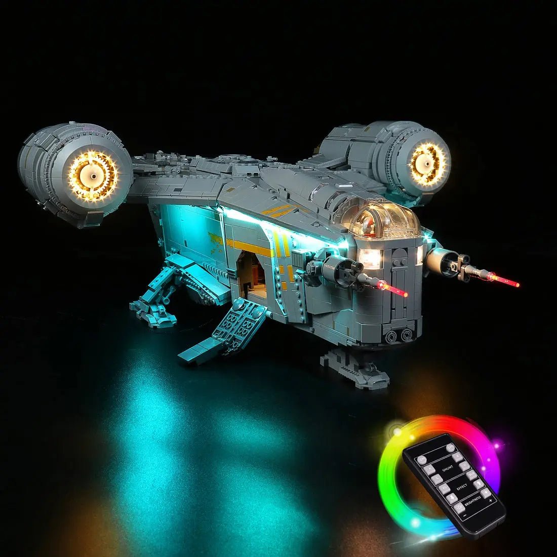 Light kit for LEGO® Star Wars™ The Razor Crest™ 75331 Remote Control Version - Bright My Bricks