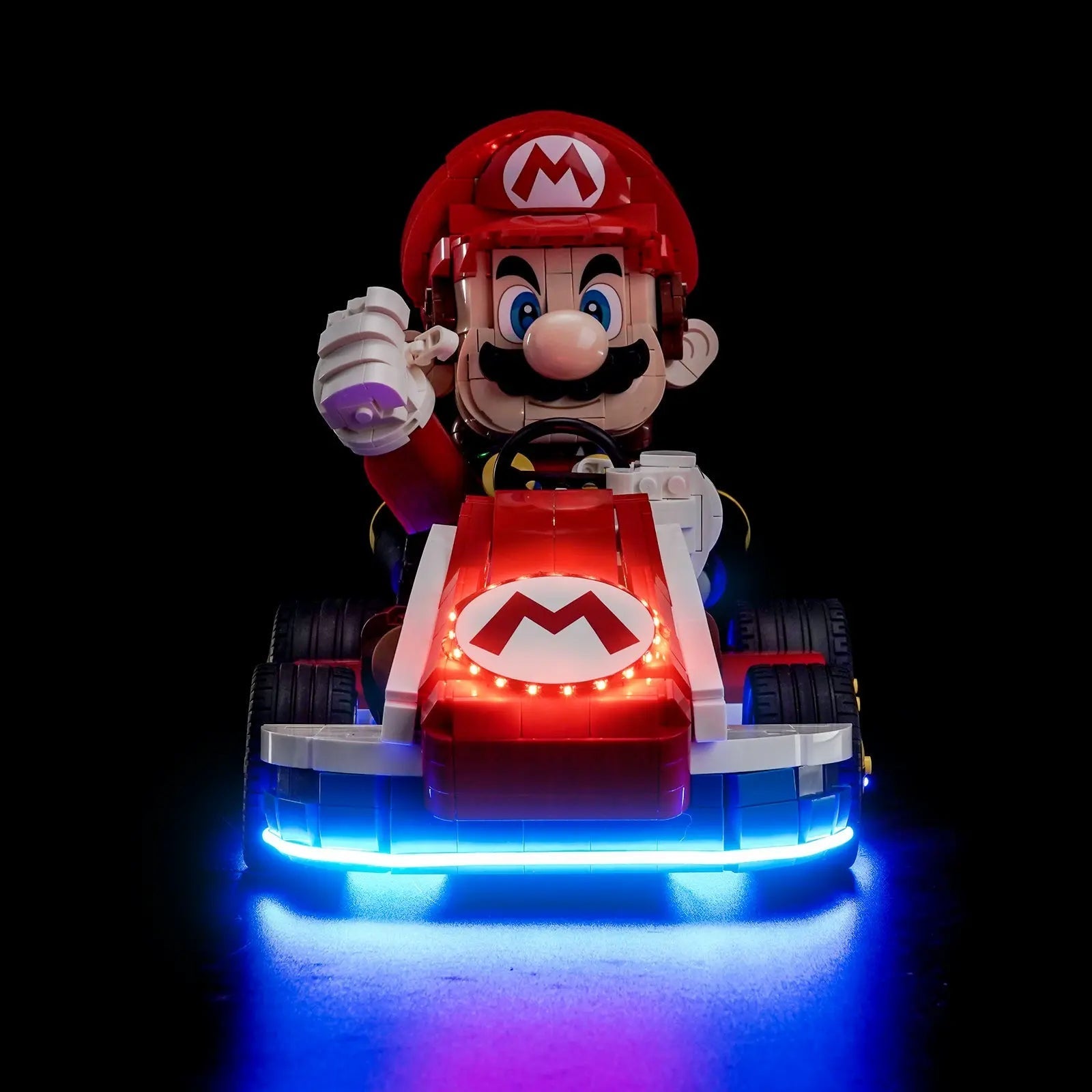 Light Kit for LEGO Super Mario Mario Kart – Mario & Standard Kart 72037 - Bright My Bricks