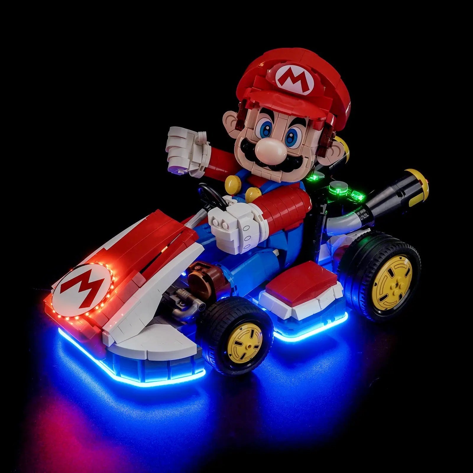 Light Kit for LEGO Super Mario Mario Kart – Mario & Standard Kart 72037 - Bright My Bricks