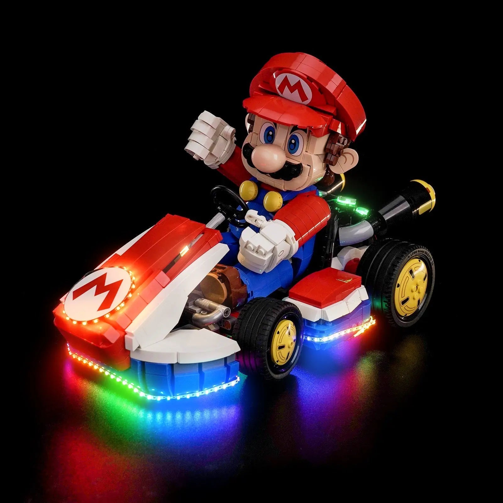 Light Kit for LEGO Super Mario Mario Kart – Mario & Standard Kart 72037 - Bright My Bricks