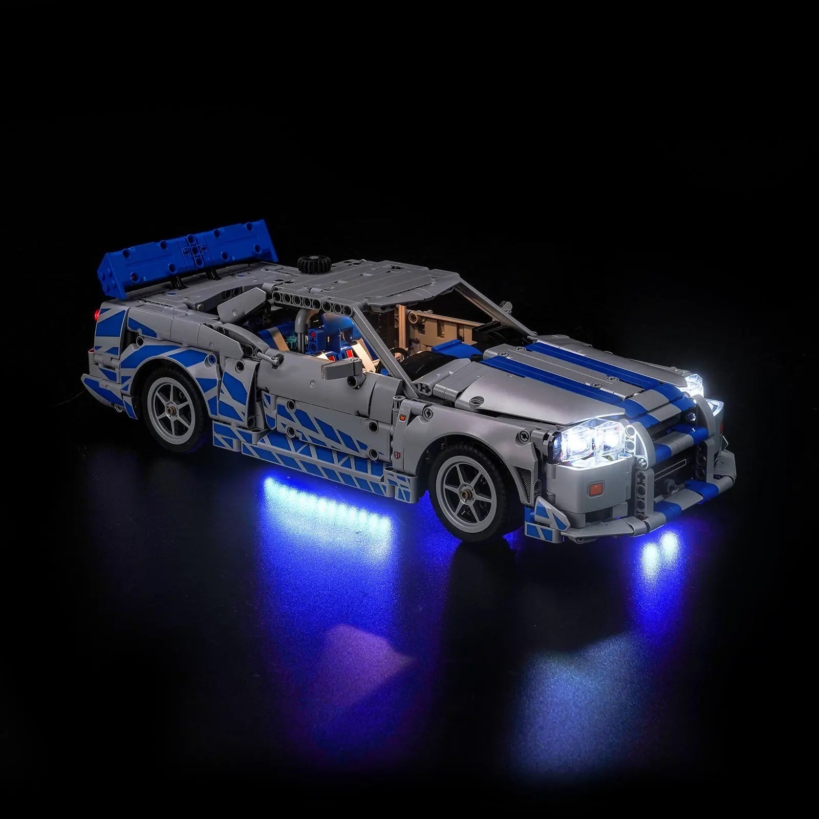 Light Kit for LEGO Technic 2 Fast 2 Furious Nissan Skyline GT - R (R34) 42210 - Bright My Bricks