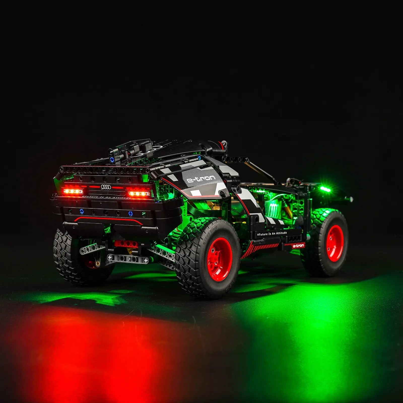 Kit d'éclairage pour LEGO® Technic™ Audi RS Q e-tron #42160 Version verte