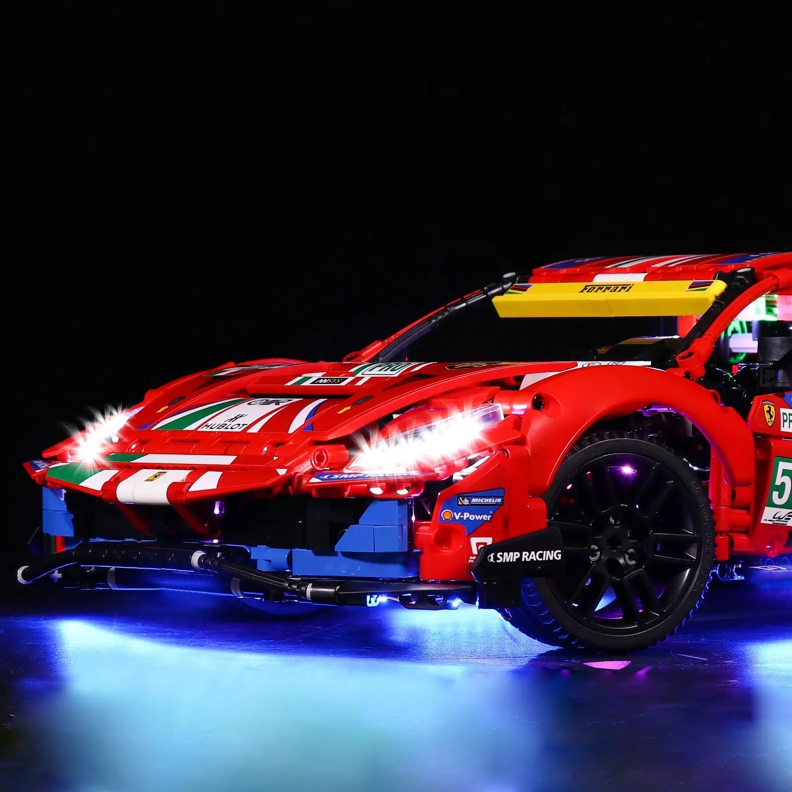 Light Kit for LEGO Technic Ferrari 488 GTE “AF Corse 51” 42125 - Bright My Bricks