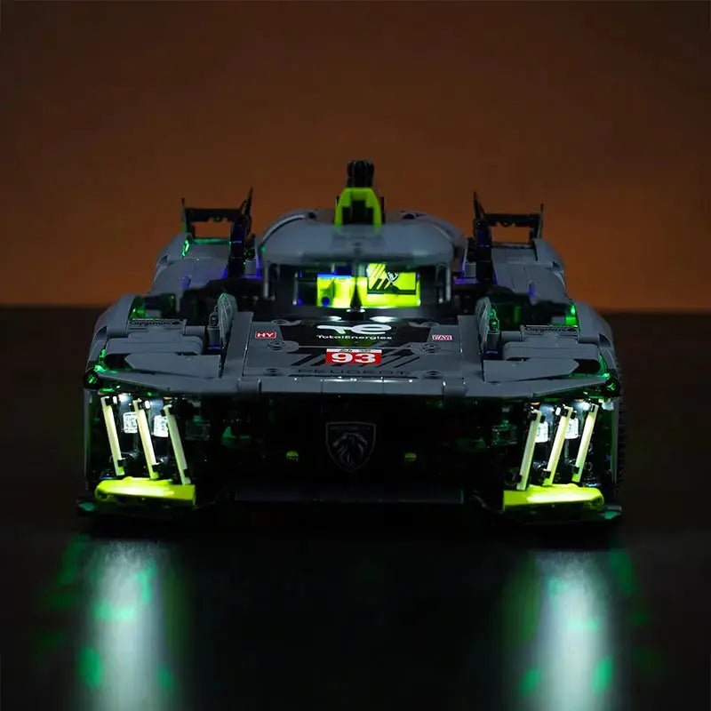 Light Kit for LEGO Technic Peugeot 24H Le Mans Hybrid Hypercar 42156 - Bright My Bricks