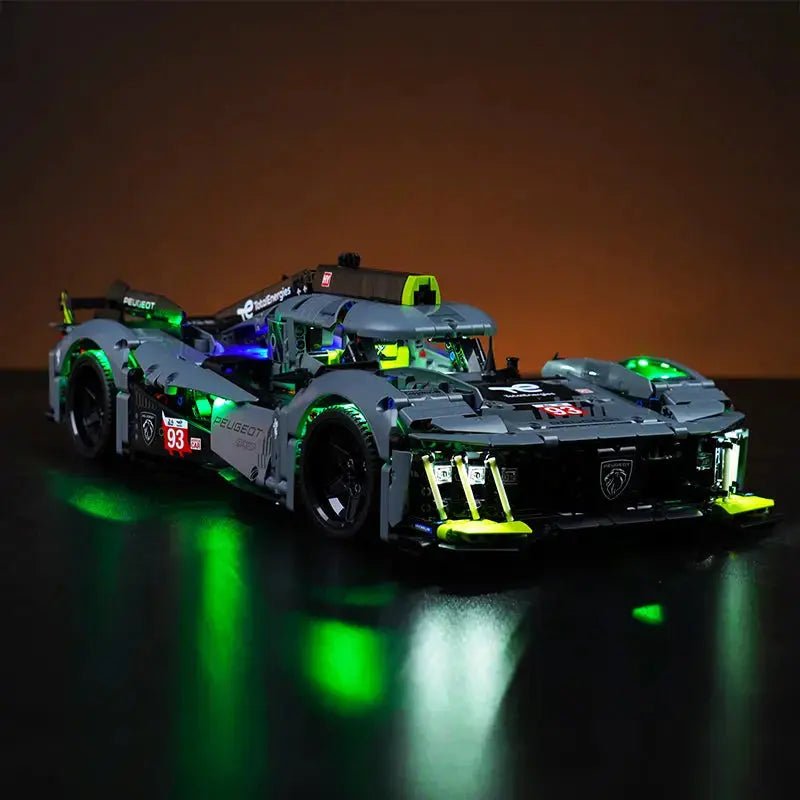 Light Kit for LEGO Technic Peugeot 24H Le Mans Hybrid Hypercar 42156 - Bright My Bricks