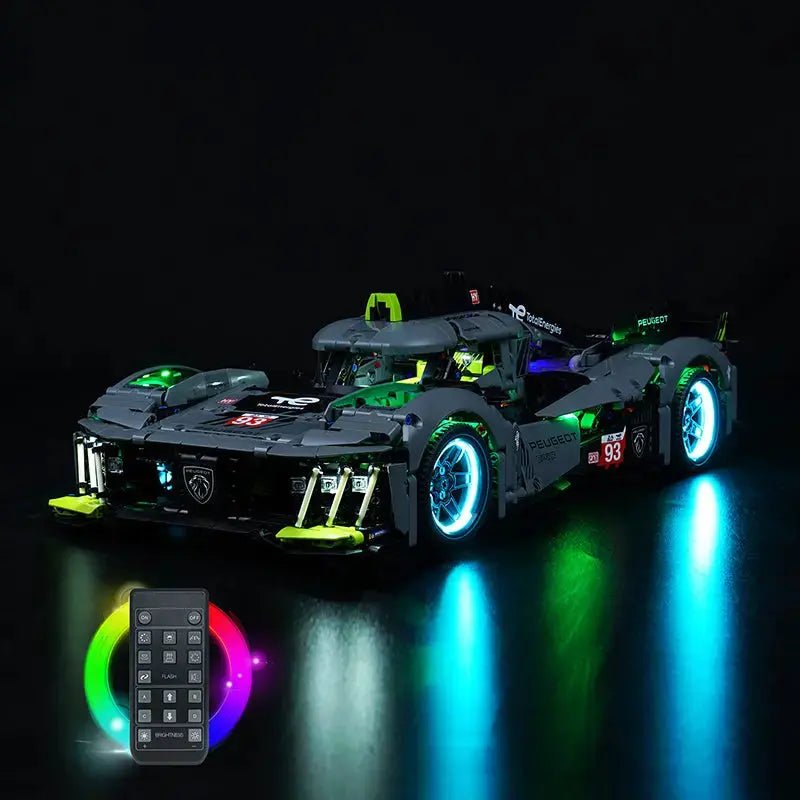 Light Kit for LEGO Technic Peugeot 24H Le Mans Hybrid Hypercar 42156 - Bright My Bricks