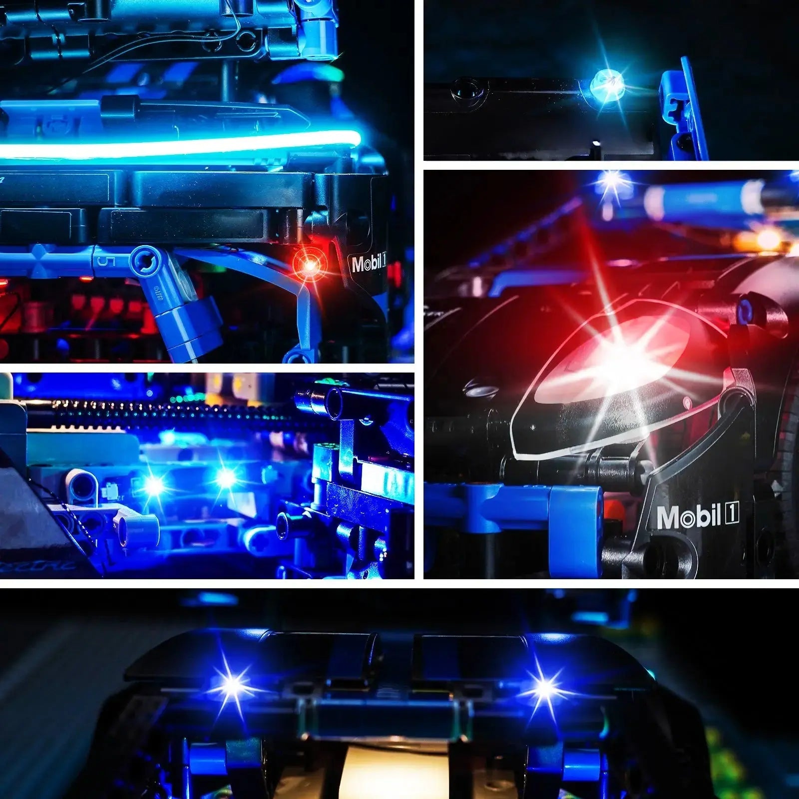 Lichtset für LEGO Technic Porsche GT4 e-Performance Rennwagen #42176