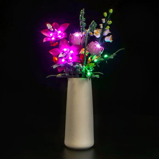 Light Kit for LEGO The Botanical Collection Pretty Pink Flower Bouquet 10342 - Bright My Bricks