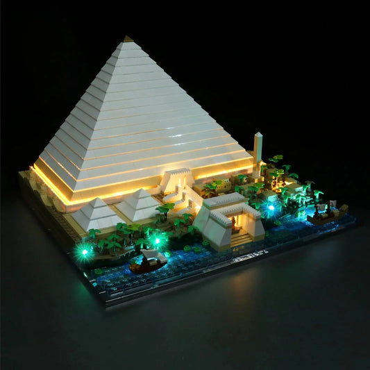 Light Kit for LEGO The Great Pyramid of Giza 21058 - Bright My Bricks
