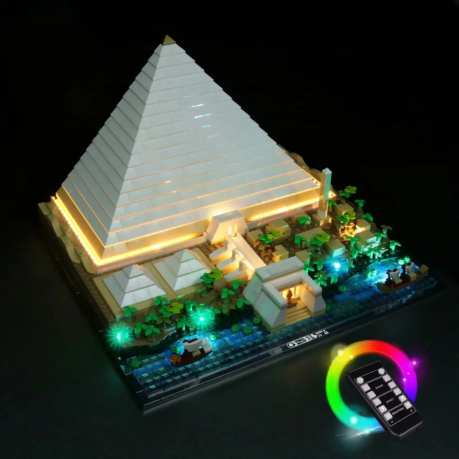 Light Kit for LEGO The Great Pyramid of Giza 21058 - Bright My Bricks