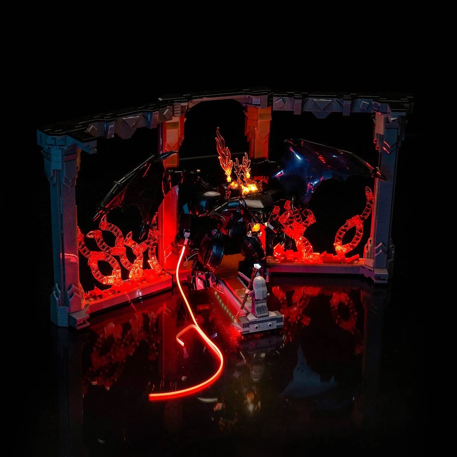 Light Kit for LEGO® The Lord of the Rings: Balrog™ Book Nook 10367 - Bright My Bricks