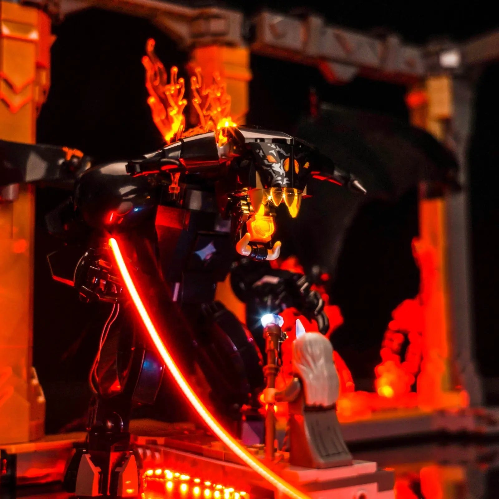 Kit d'éclairage pour LEGO® Le Seigneur des Anneaux : Balrog™ Book Nook #10367