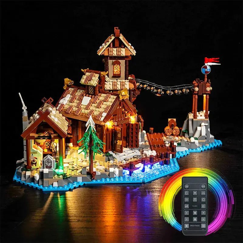 Light Kit for LEGO Viking Village 21343 - Bright My Bricks