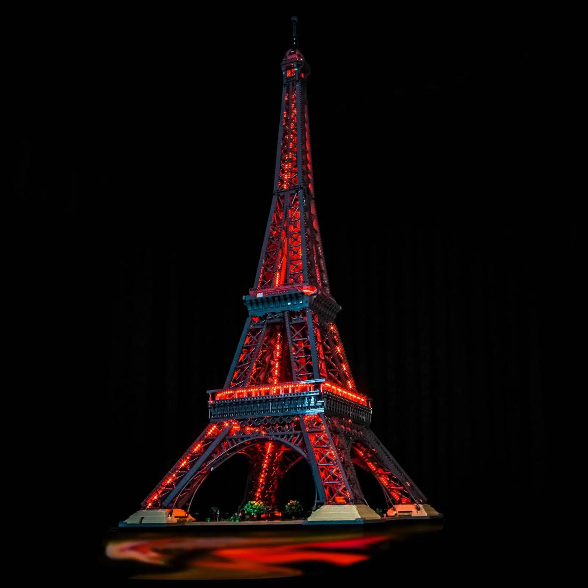 LEGO® Architecture Eiffel Tower #10307 — brightened interior detail (LED lighting kit)
