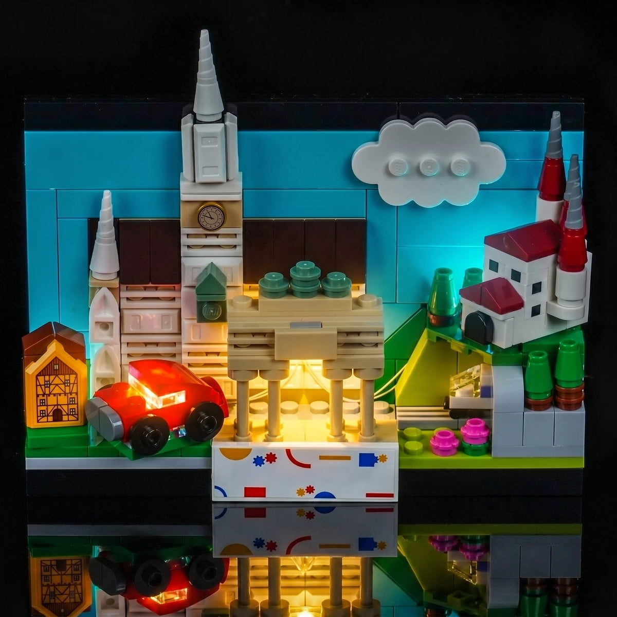 LED light kit for LEGO® Architecture Germany Postcard #40954 | Bright My Bricks