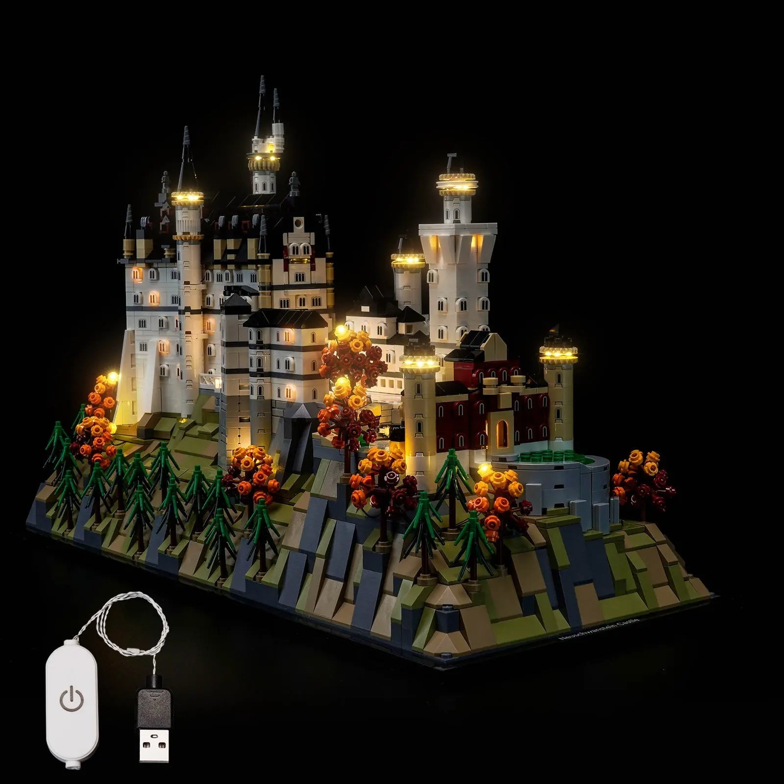 Light Kit for LEGO Architecture Neuschwanstein Castle #21063 - Bright My Bricks