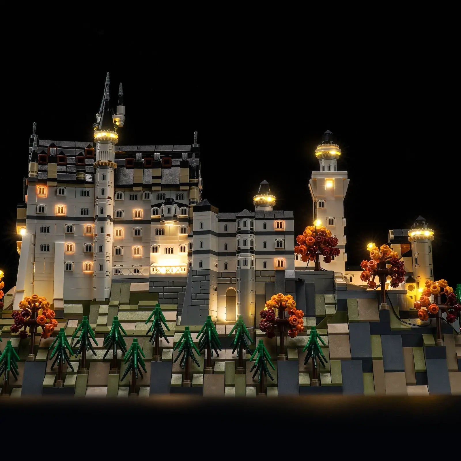 Light Kit LEGO Architecture Neuschwanstein Castle #21063 display view