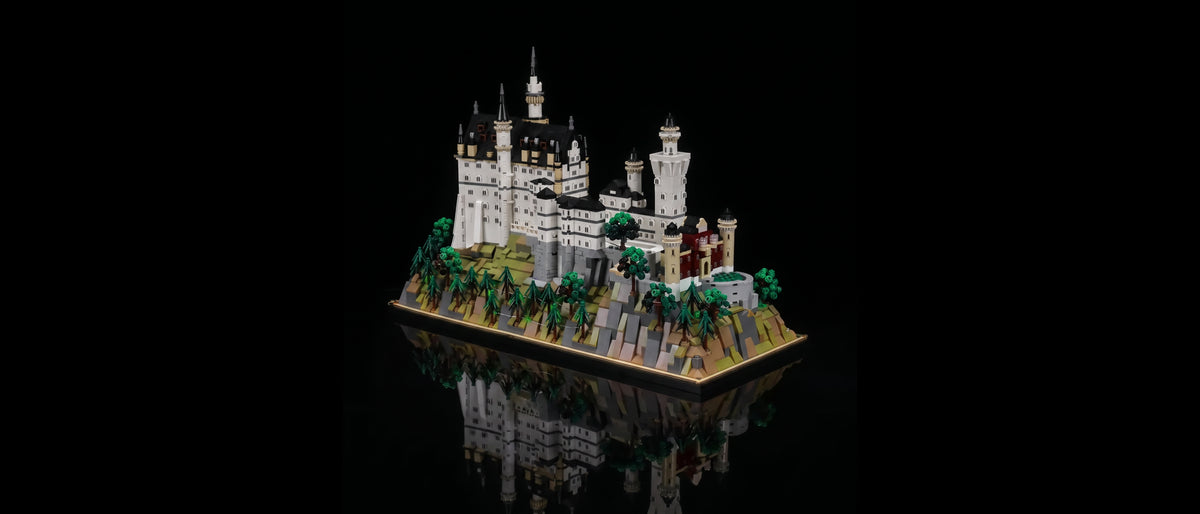 Lueur de la tour dorée — Kit LED pour LEGO® Le château de Neuschwanstein #21063