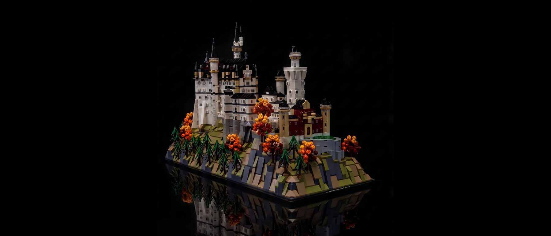 Kit LED pour LEGO® Le château de Neuschwanstein #21063 — standard build, without the LED light kit