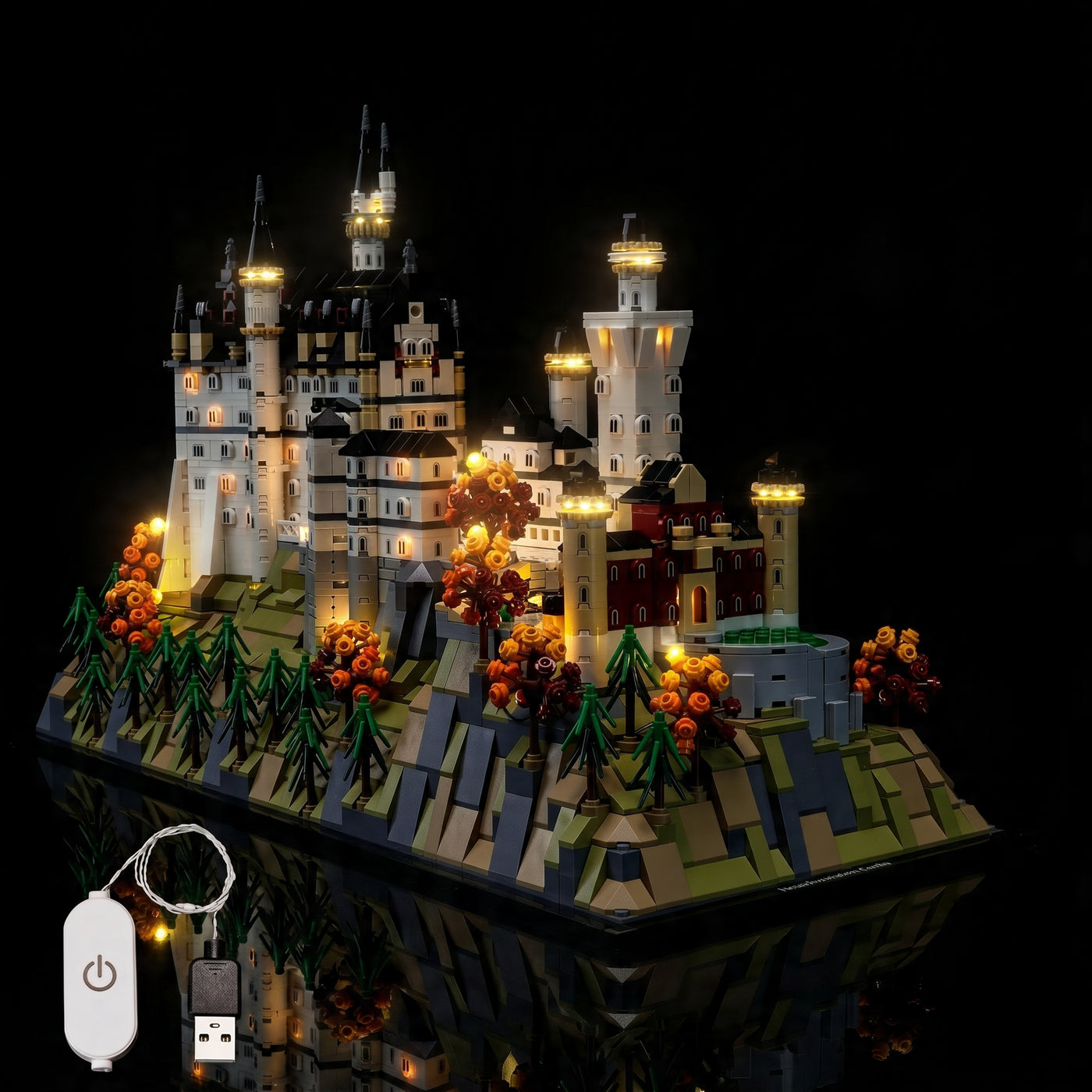 LED light kit for LEGO® Architecture Neuschwanstein Castle #21063 | Bright My Bricks