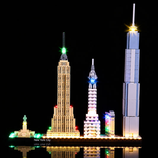 Bright My Bricks LED kit for LEGO Architecture New York City #21028