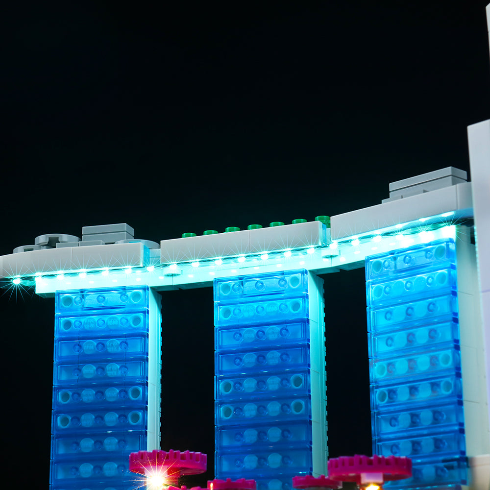 Light Kit for LEGO Architecture Singapore #21057 - Bright My Bricks