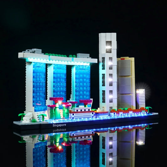 Bright My Bricks LED kit for LEGO Architecture Singapore #21057