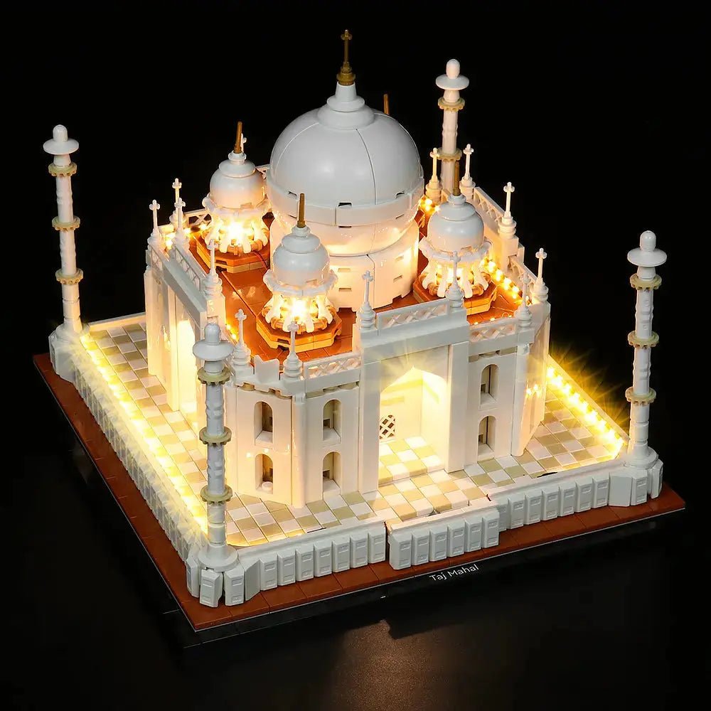 Light Kit LEGO Architecture Taj Mahal #21056 display view
