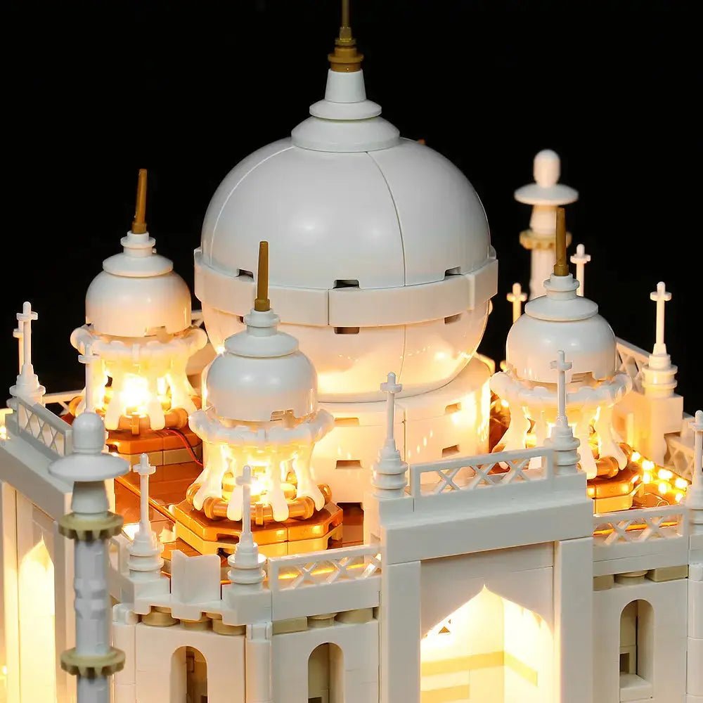 LED lighting kit for LEGO® Architecture Taj Mahal #21056, warm LED glow detail