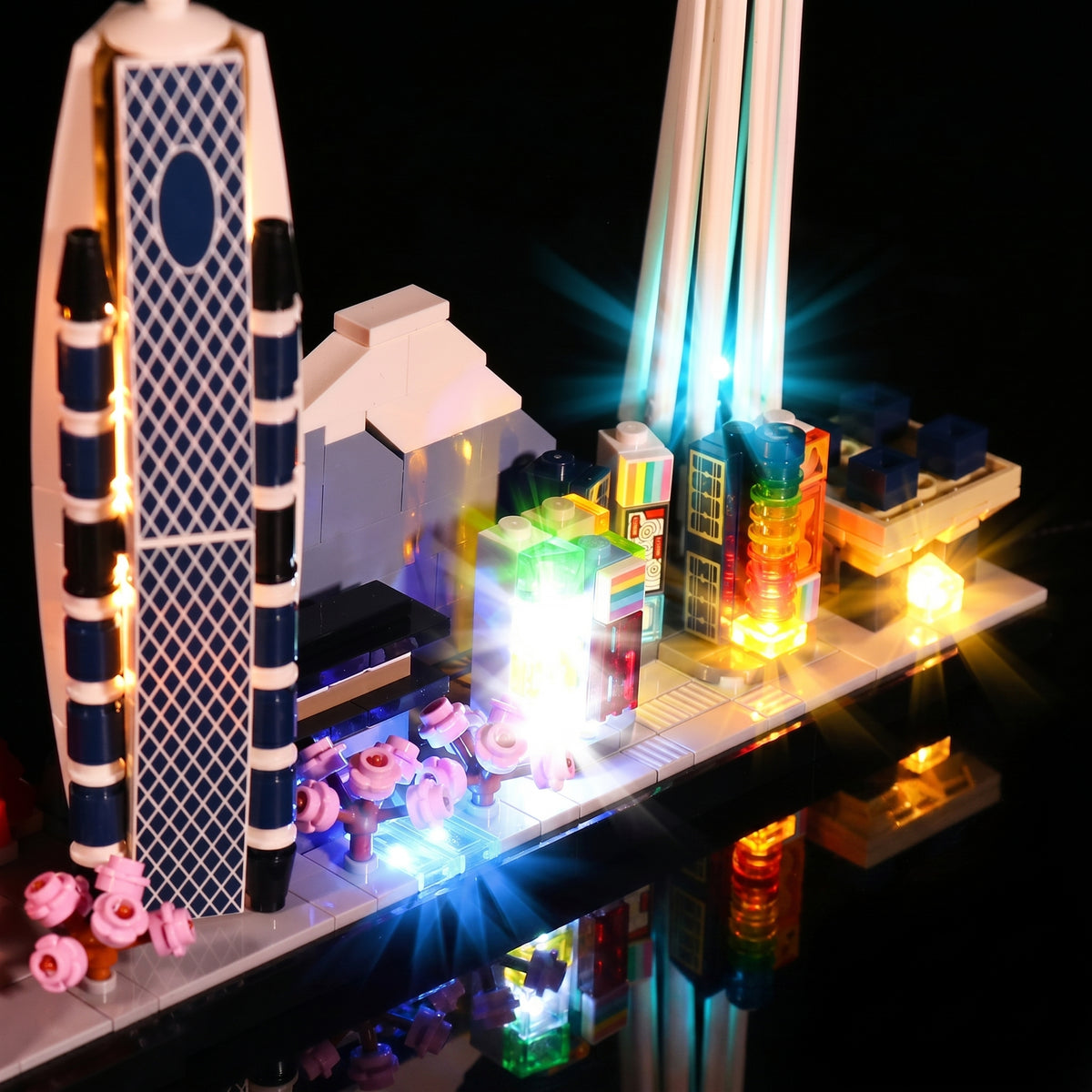 LEGO Architecture Tokyo #21051 LED lighting detail