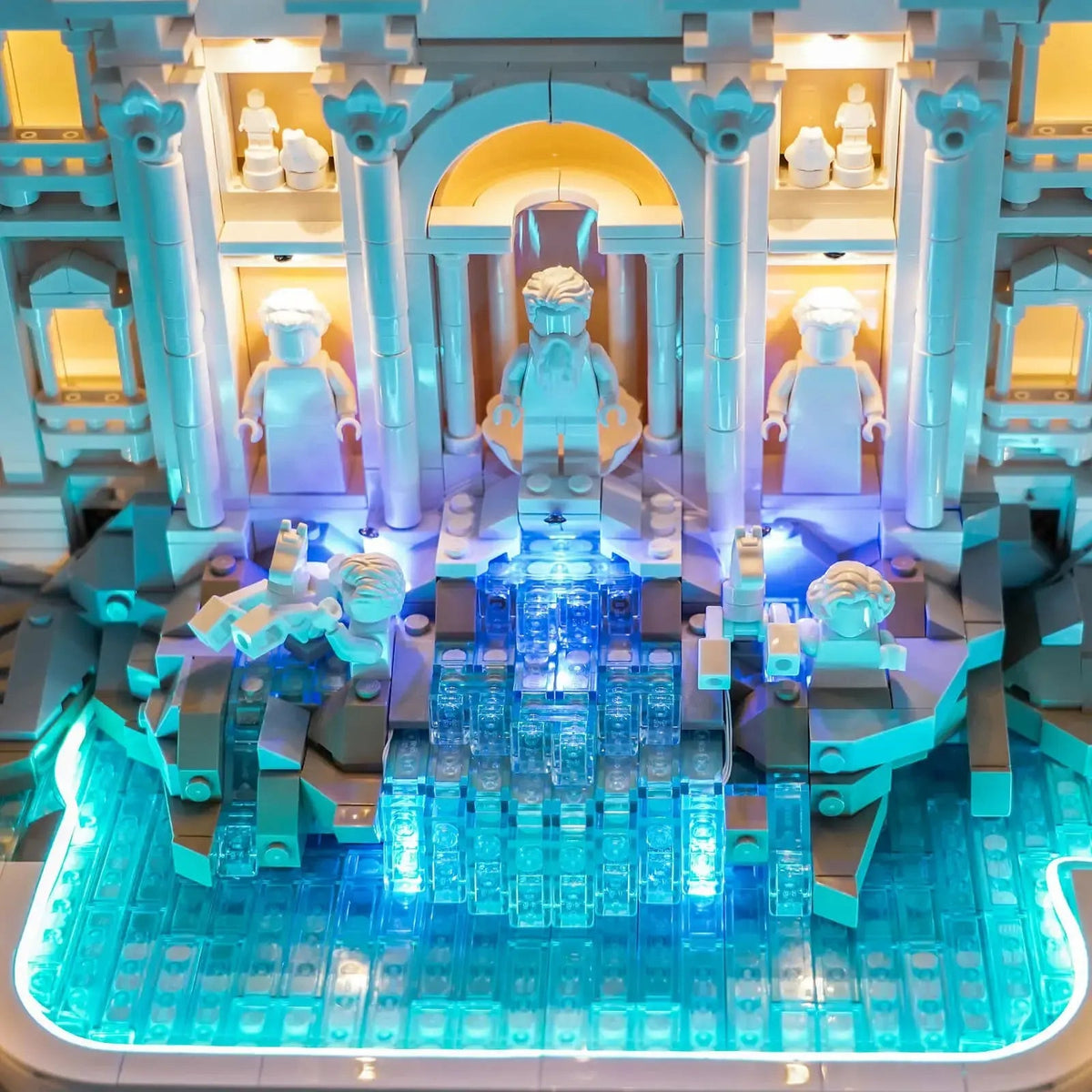 LEGO® Architecture Trevi Fountain #21062 — LED kit powered on (DIY LED light kit)