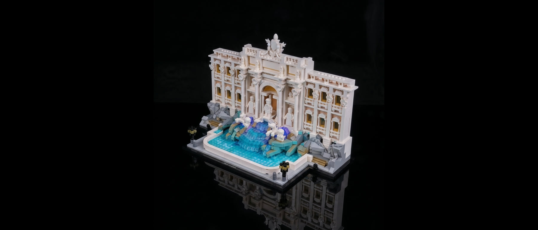 Kit LED pour LEGO® La fontaine de Trevi #21062 — standard build, without the LED light kit