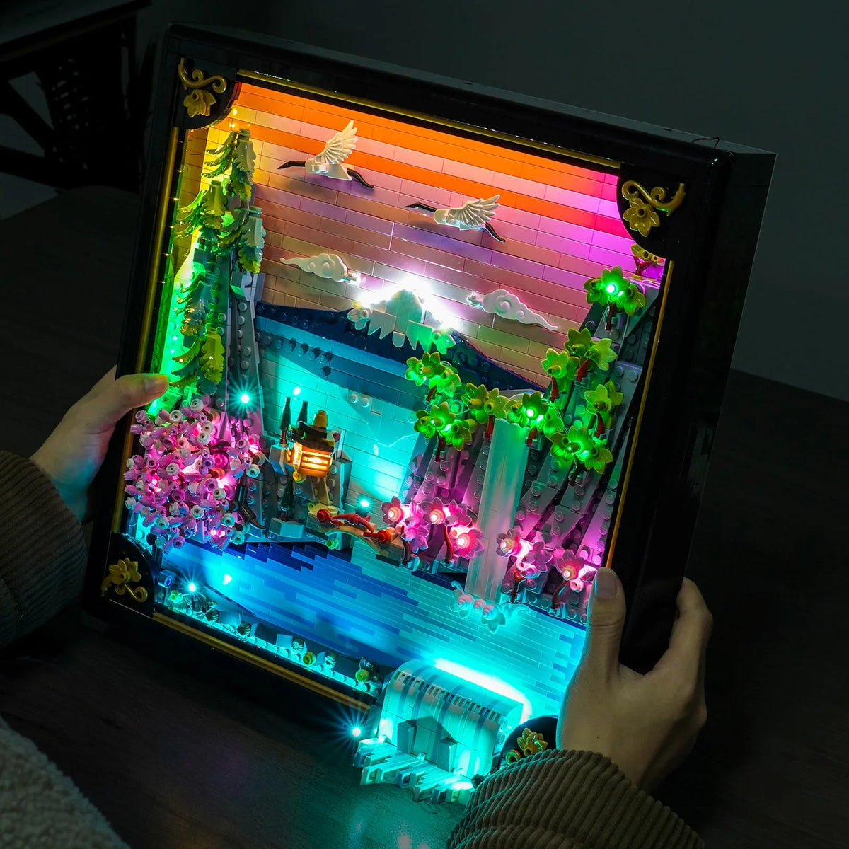 Rahmenkantenakzent — LED-Beleuchtungsset für LEGO® Japanische Kirschblütenlandschaft #31218