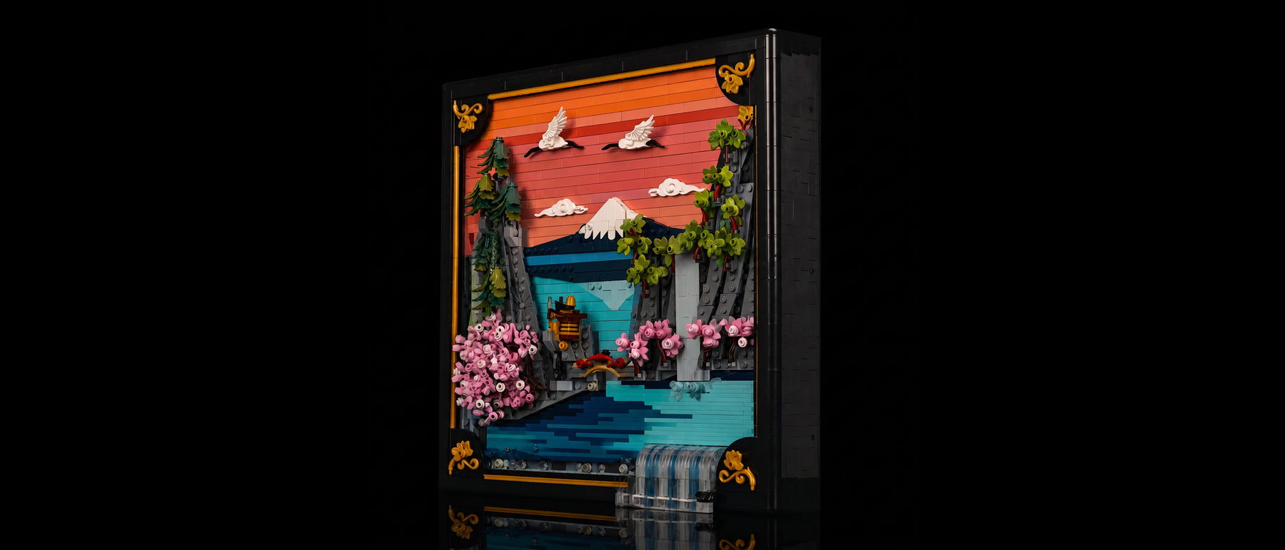LED-Beleuchtungsset für LEGO® Japanische Kirschblütenlandschaft #31218 — standard build, without the LED light kit