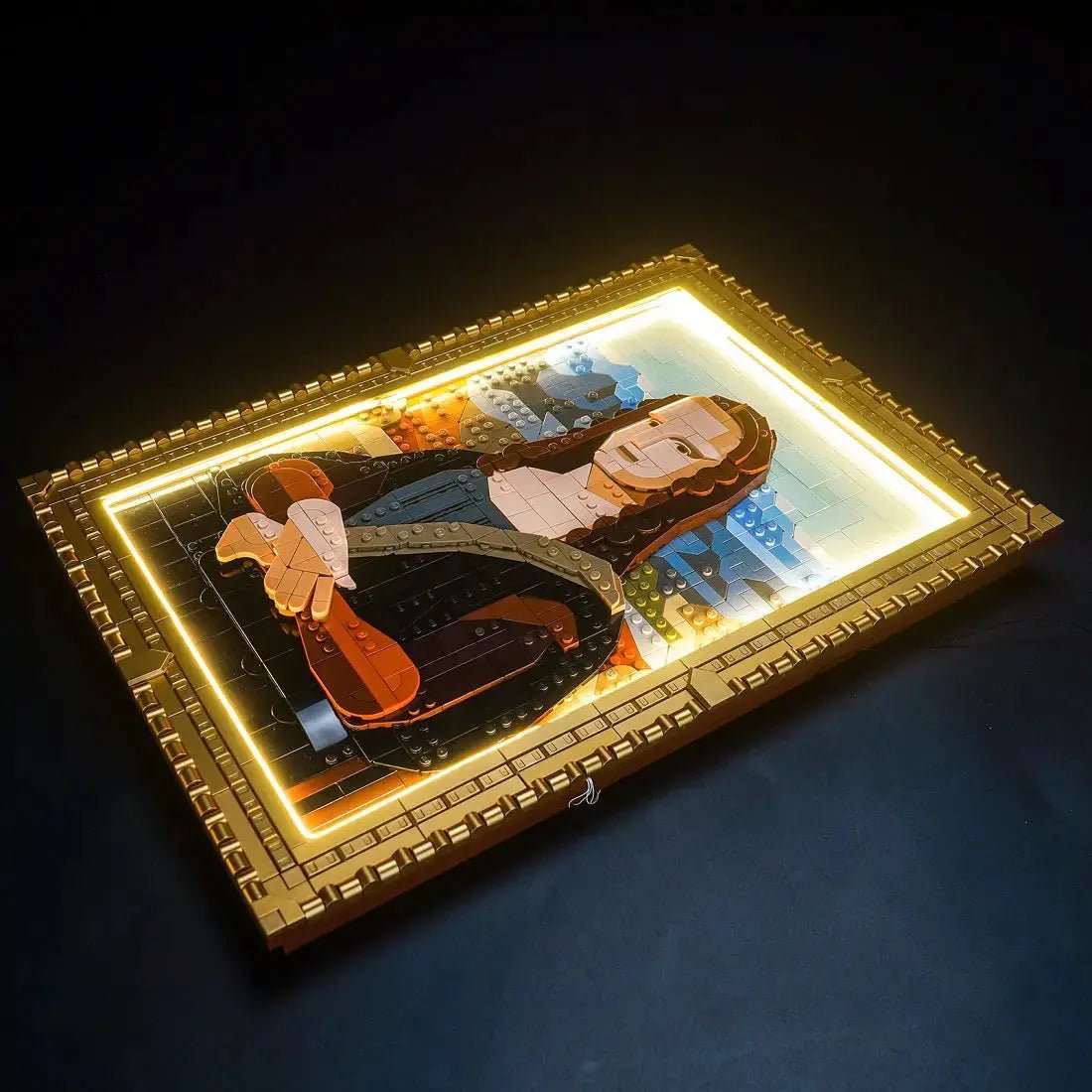 Light Kit LEGO Art Mona Lisa #31213 display view