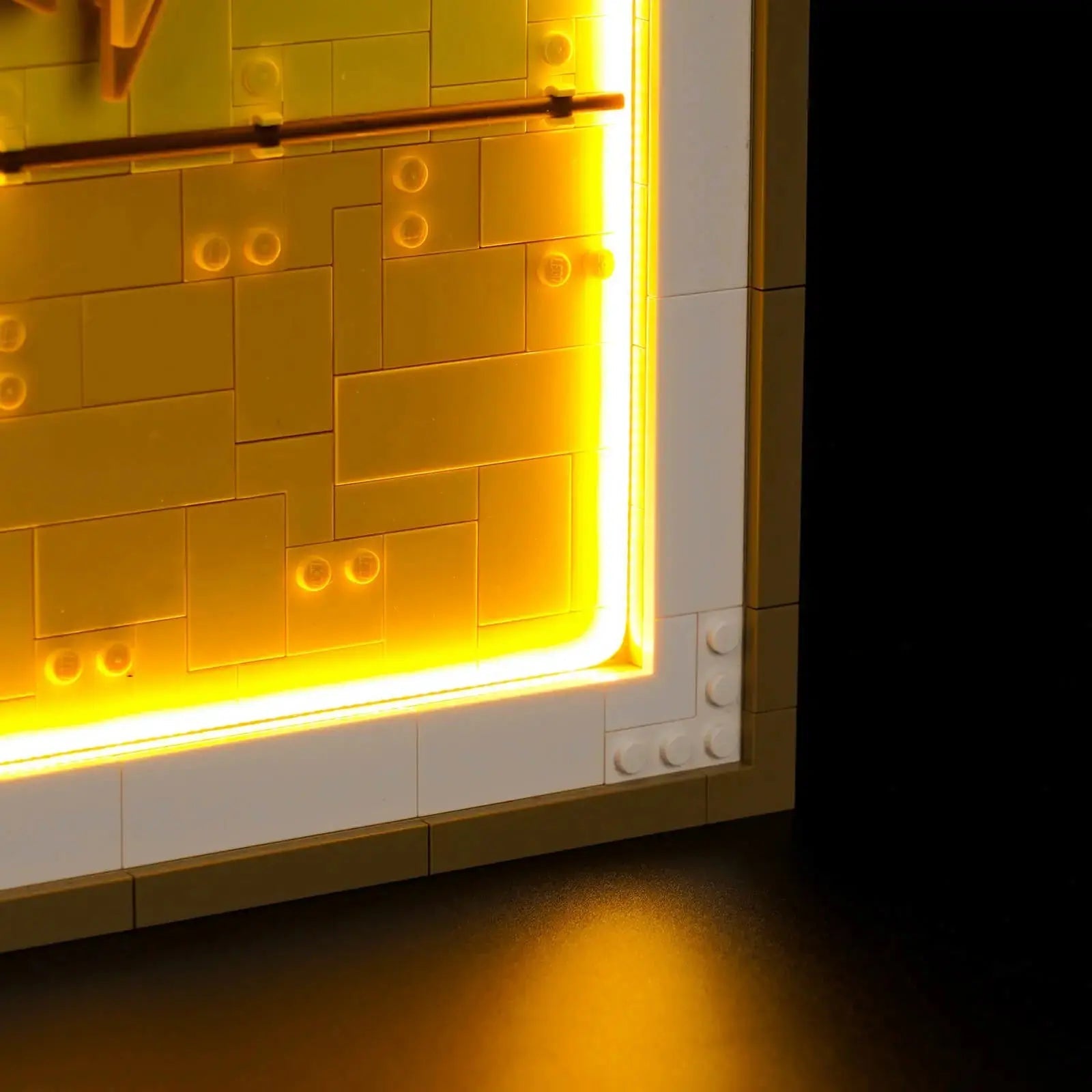 LEGO Art Vincent van Gogh Sunflowers #31215 with LED lights installed