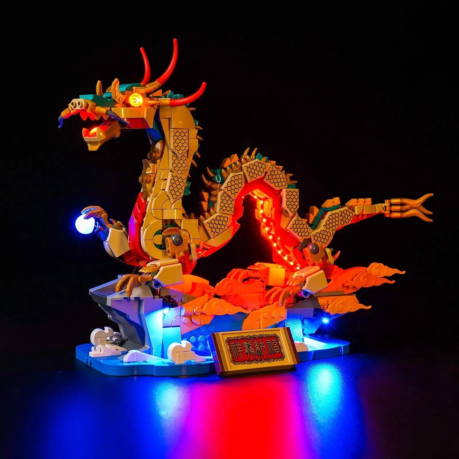Light Kit for LEGO Auspicious Dragon #80112 - Bright My Bricks