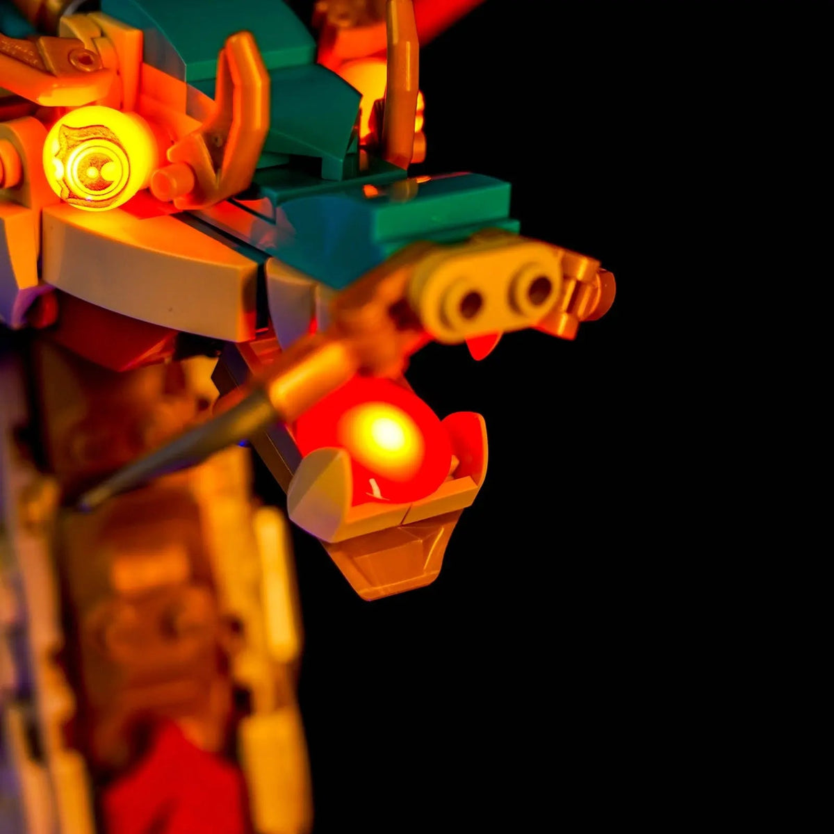 LEGO® Auspicious Dragon #80112 — night-mode display glow (premium LED light kit)