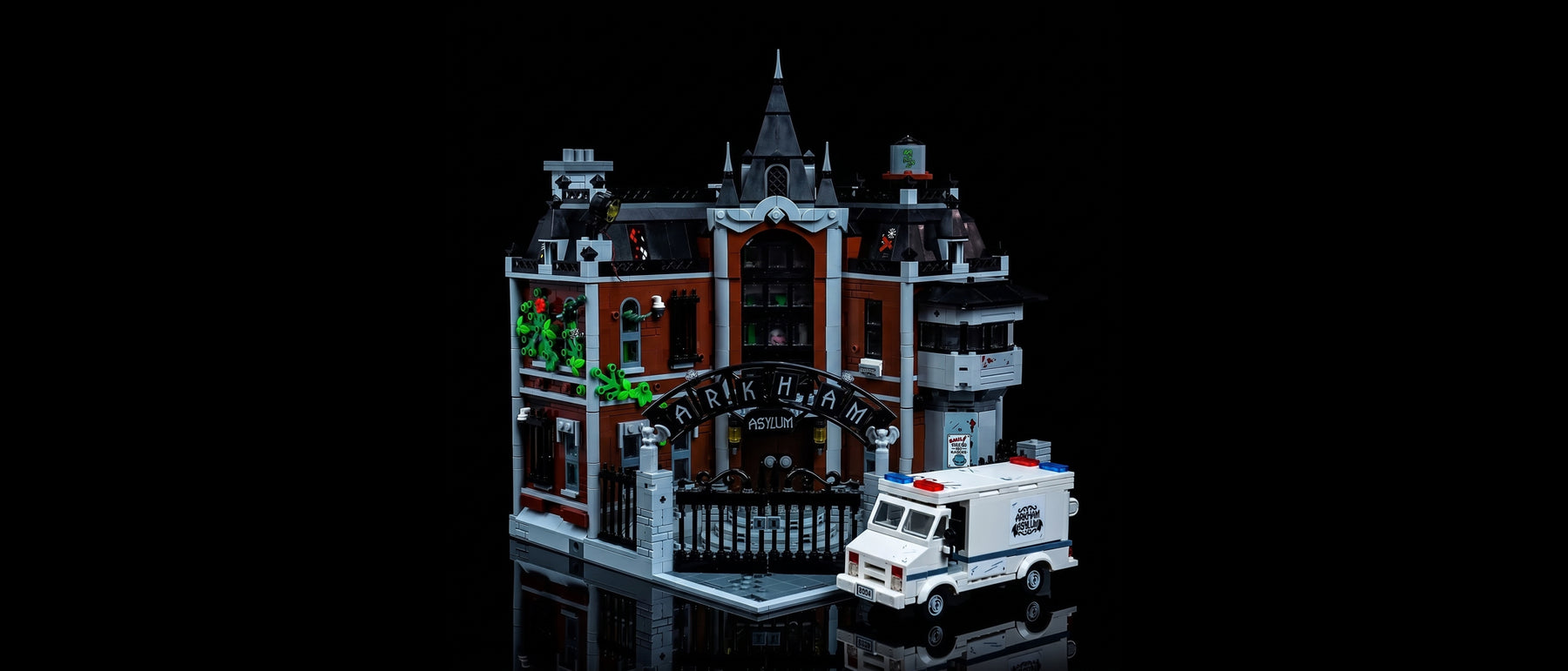 LED-Beleuchtungsset für LEGO® Arkham Asylum™ #76300 — standard build, without the LED light kit