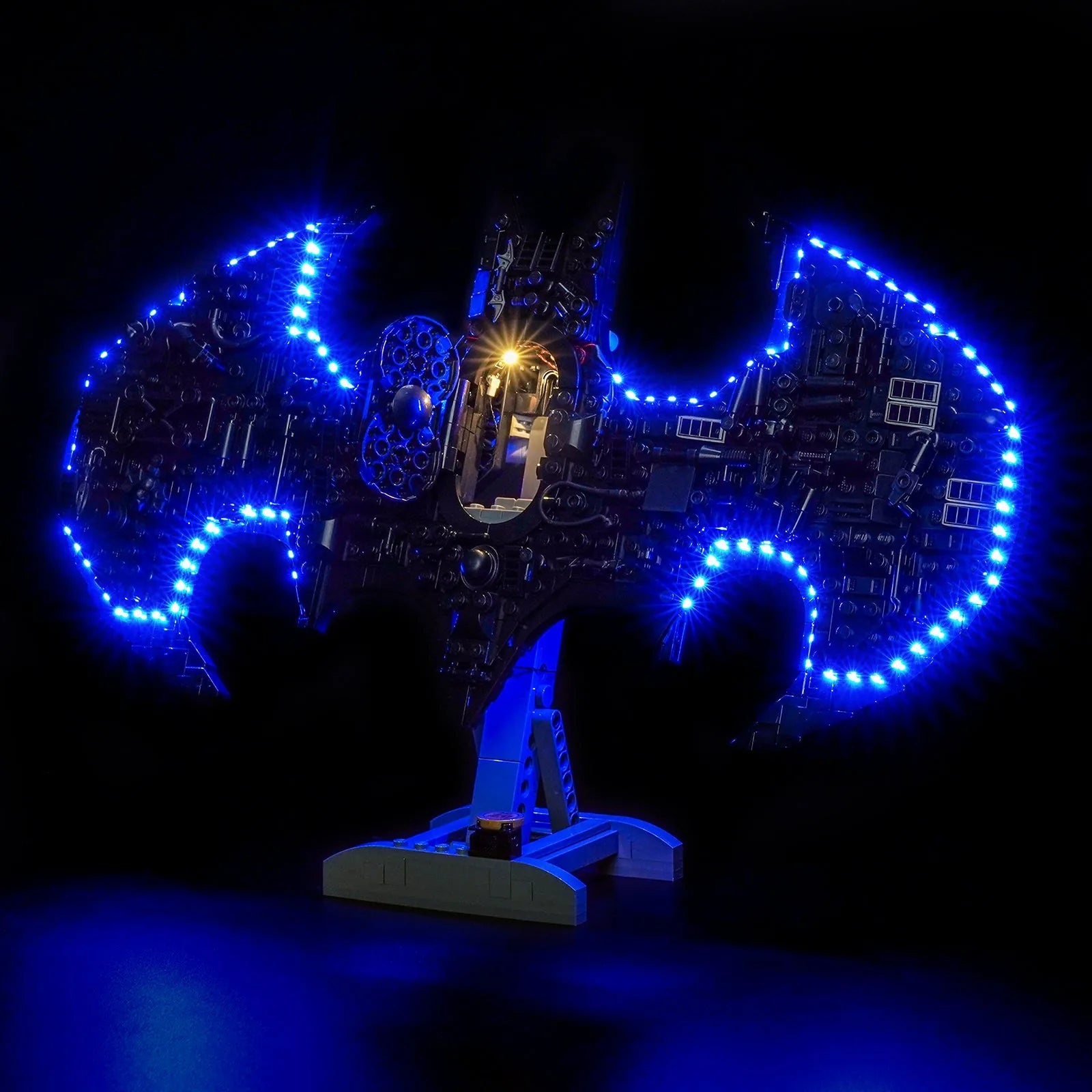 LEGO Batman Logo #76330 LED lighting detail