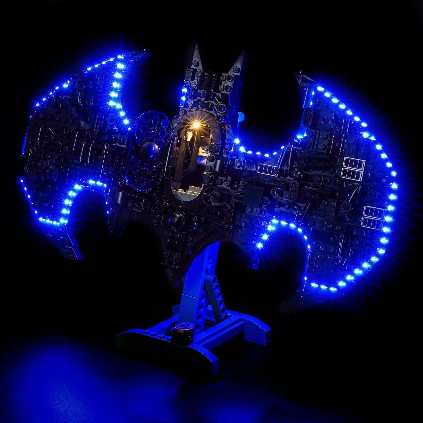 LED lights bring LEGO Batman Logo #76330 to life