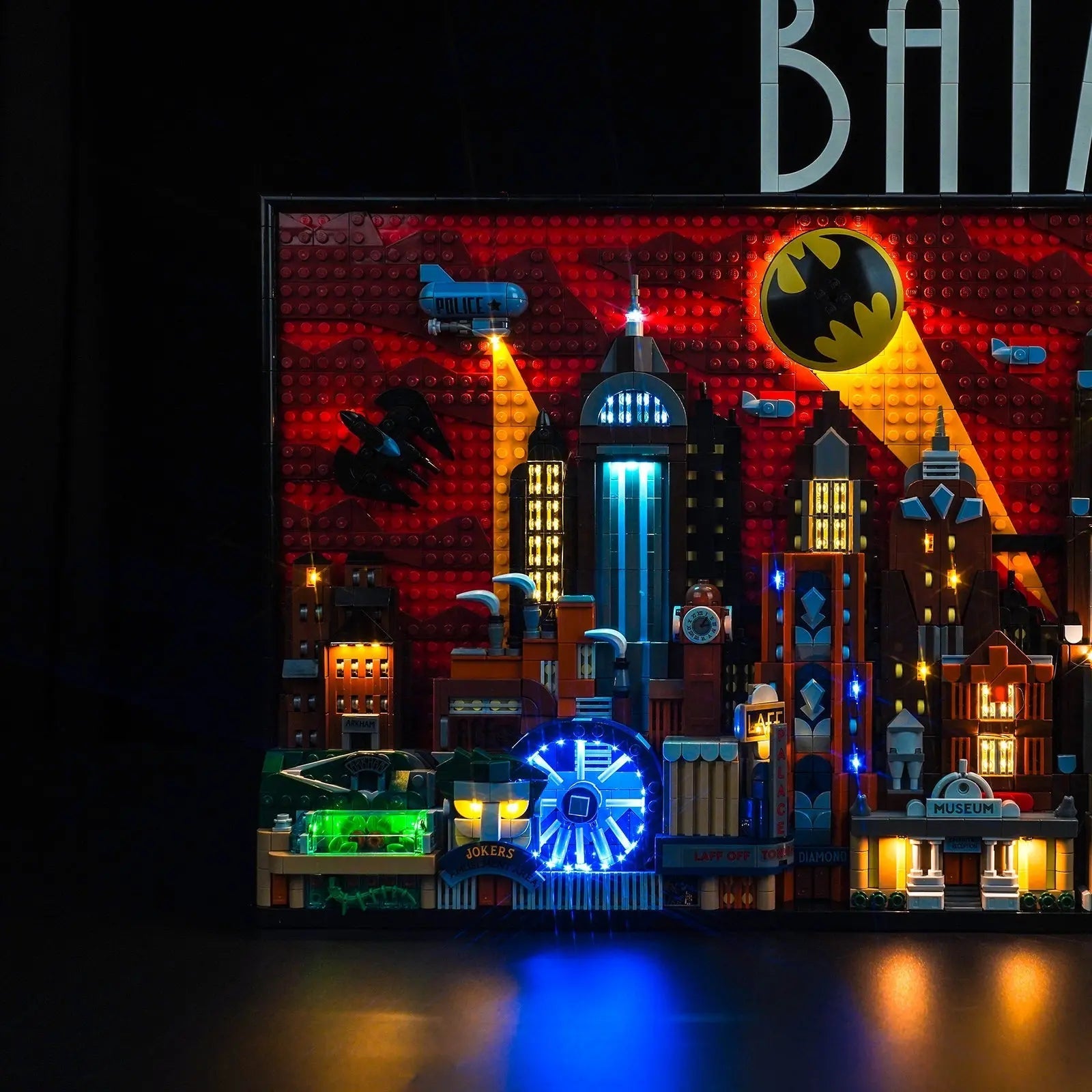 LED lights bring LEGO Batman: The Animated Series Gotham City #76271 to life